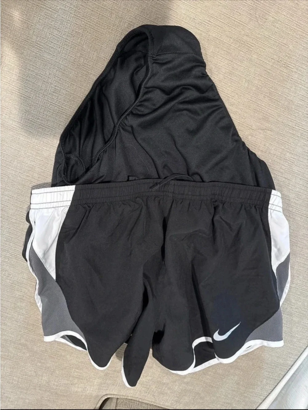 Nike Women’s Dri-fit Black and White Running Shorts